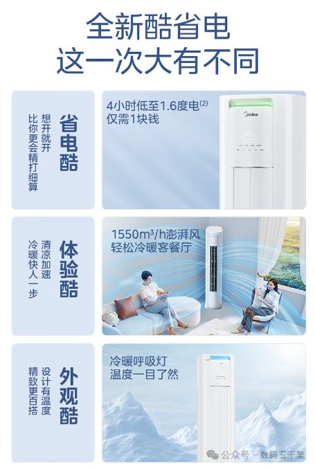 澎湃风量智能生活从此开始！凯发k8国际美的酷省电空调(图4)